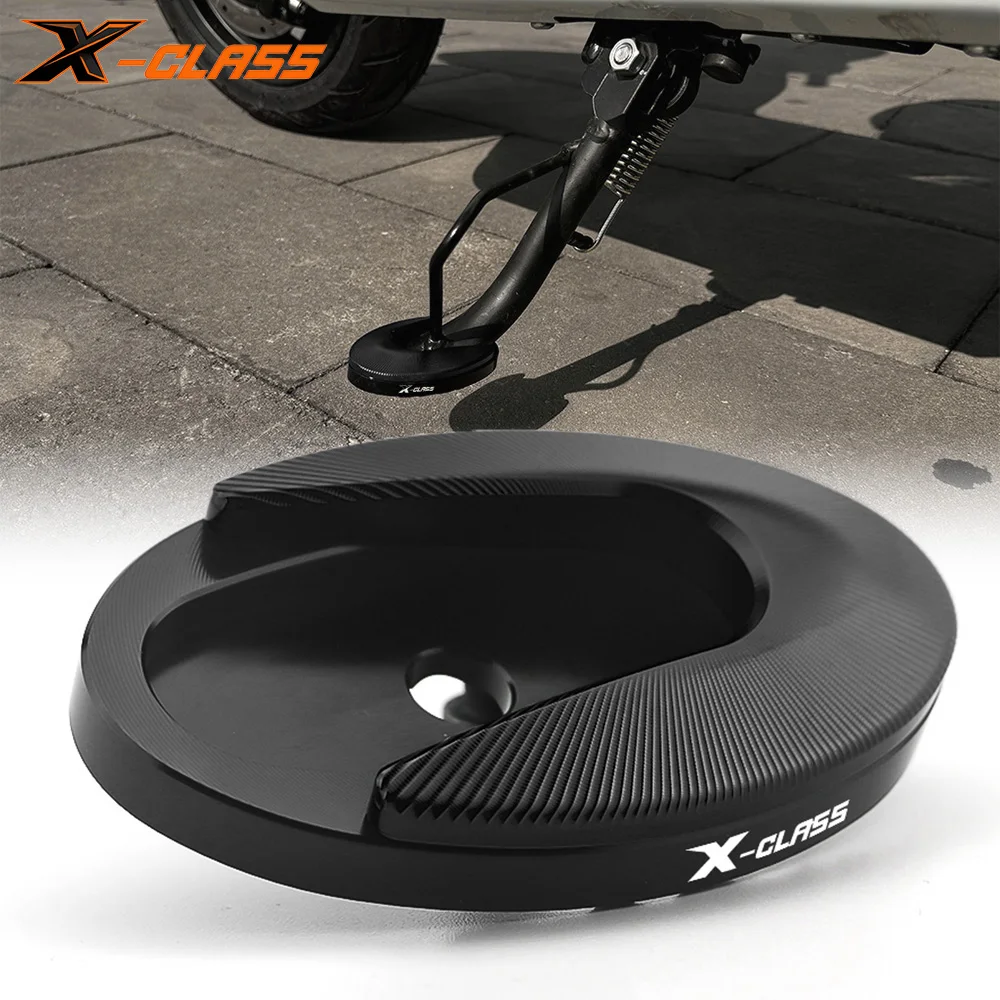 For Lambretta X300 2023 2024 2025 Scooter Kickstand Enlarger Side Stand Enlarge Plate Pad CNC Aluminum Modification Accessories