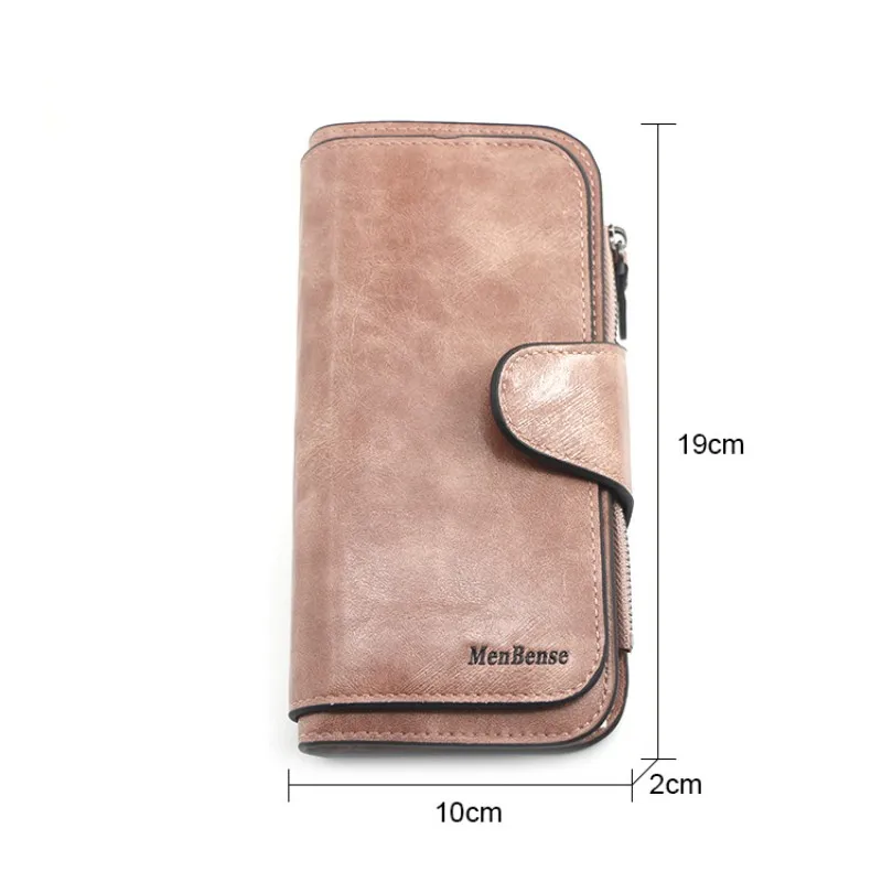 Women's Wallet Made of Leather Wallets Three Fold VINTAGE Womens Purses Mobile Phone Purse Female Coin Purse Carteira Feminina