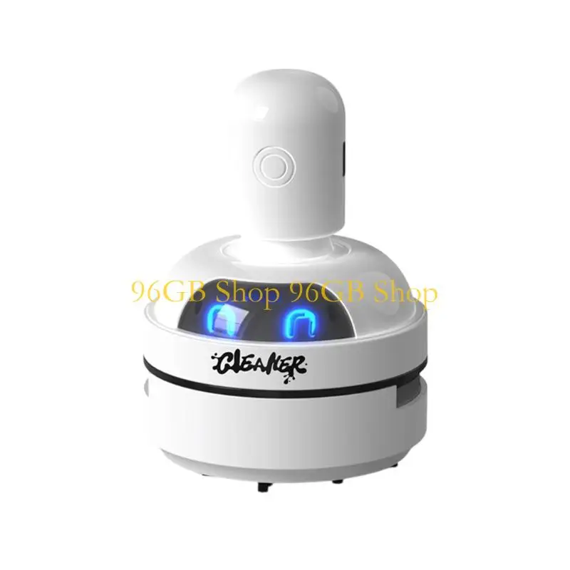 96GB Mini Desktop Vacuum Cleaner Rechargeable Handheld Computer Dust Collector Portable Vacuum for Office Keyboards Cleaning