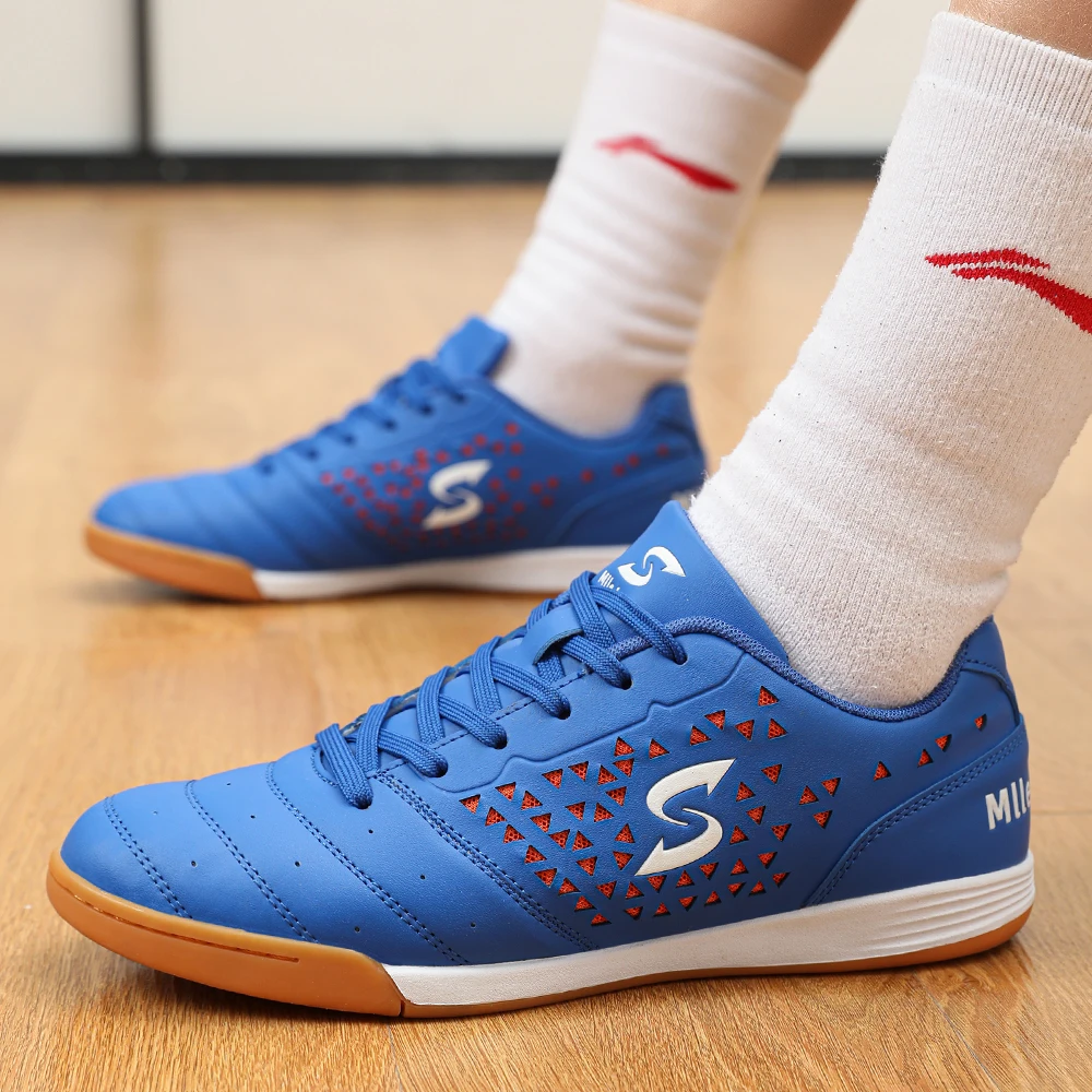 

2023 Futsal Shoes Professional Indoor Soccer Shoes Society Men's Football Field Boots Children Anti-slip Training Cleats 2023