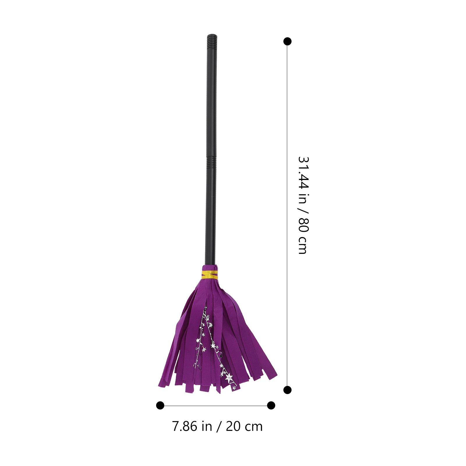 

3pcs Halloween Witch Broomstick Plastic Flying Broom Decor Prop For Boys Girls Costume Party Cosplay Accessory Gift