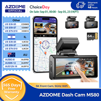 AZDOME M580 Dash Cam 5k Front Rear Car Camera Built-in 5GHz WiFi GPS 4\