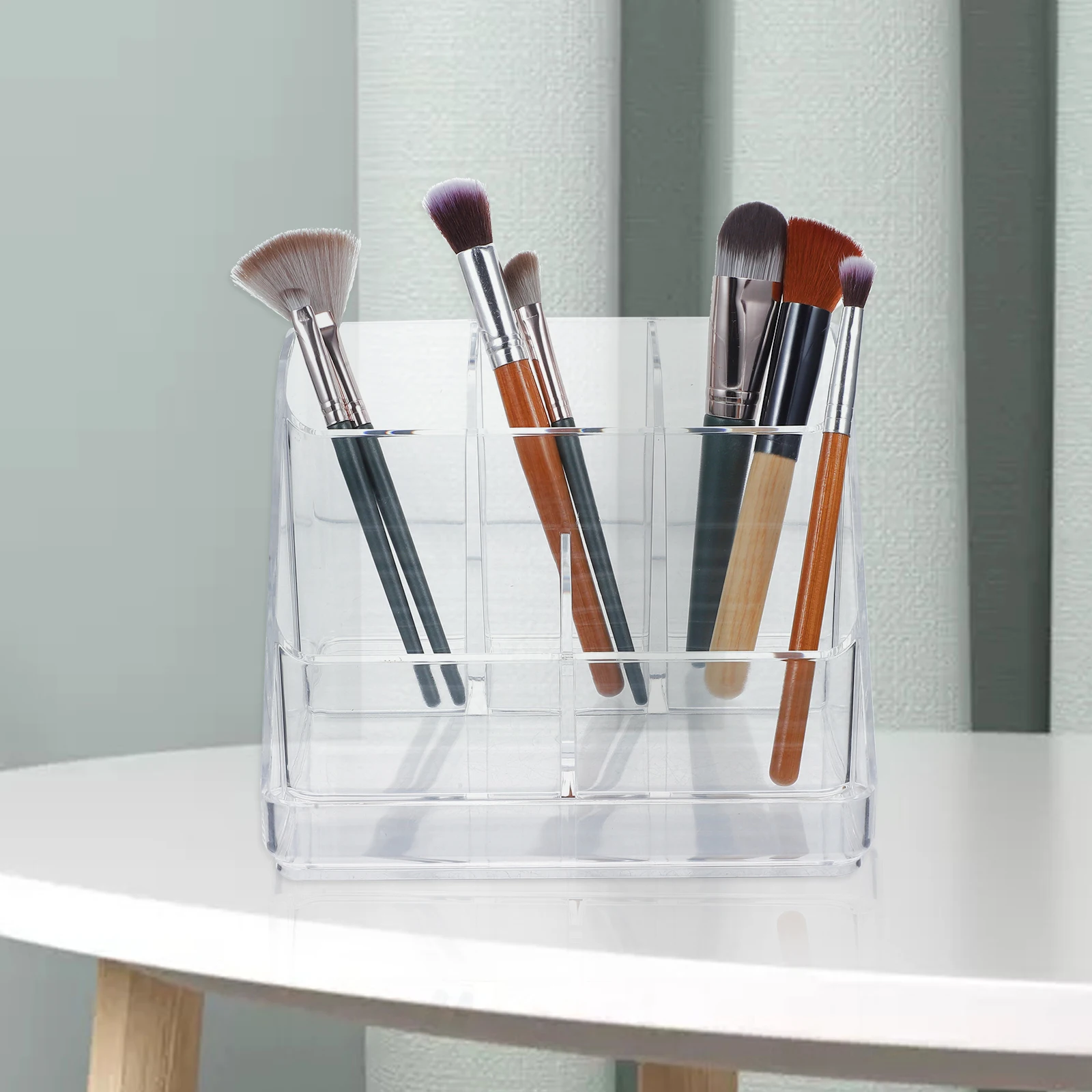 

Storage Box Makeup ganizer Acrylic Lipstick Holder Vanity Brush Case Skincare Dressing Table Multi Functional