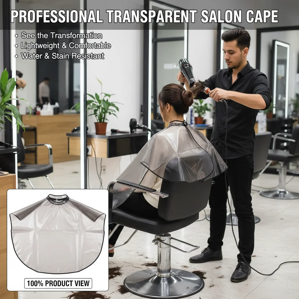 One Piece Thickened Shawl for Hairdressing Waterproof Shoulder Pad Oil Perming Dyeing Hair Cutting - Salon Styling Tool