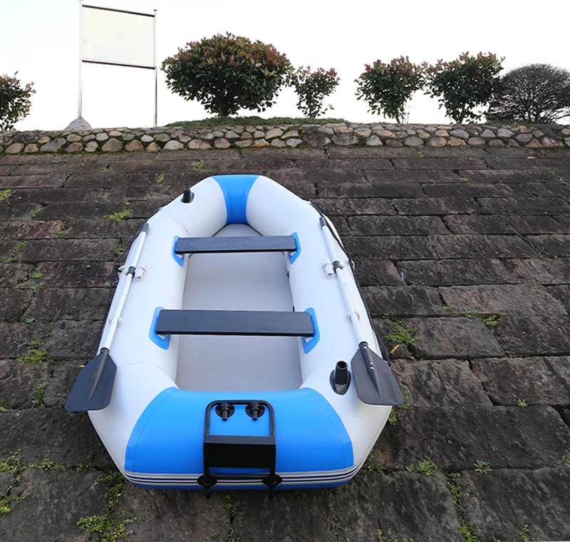 4-Person Thickened Air Mat Floor Inflatable IB Speed Boat for Drifting for Rescue and Entertainment