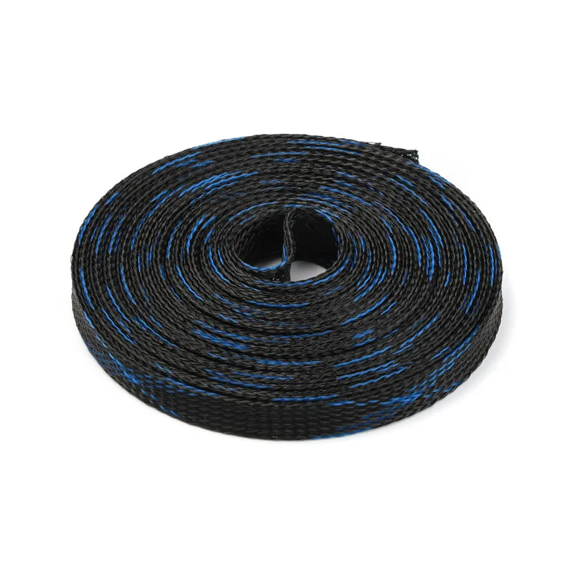 1M 5M 10M PET Expandable Braided Cable Sleeve Wire Protecting Insulation Sheathing Cable Protective Sleeve 4/6/8/10/12/15mm