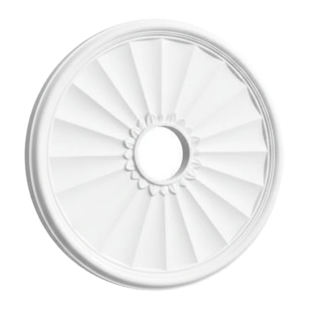 Round PU ceiling fan lamp cover designed for decorative ceiling shapes and improved lighting fixture aesthetics