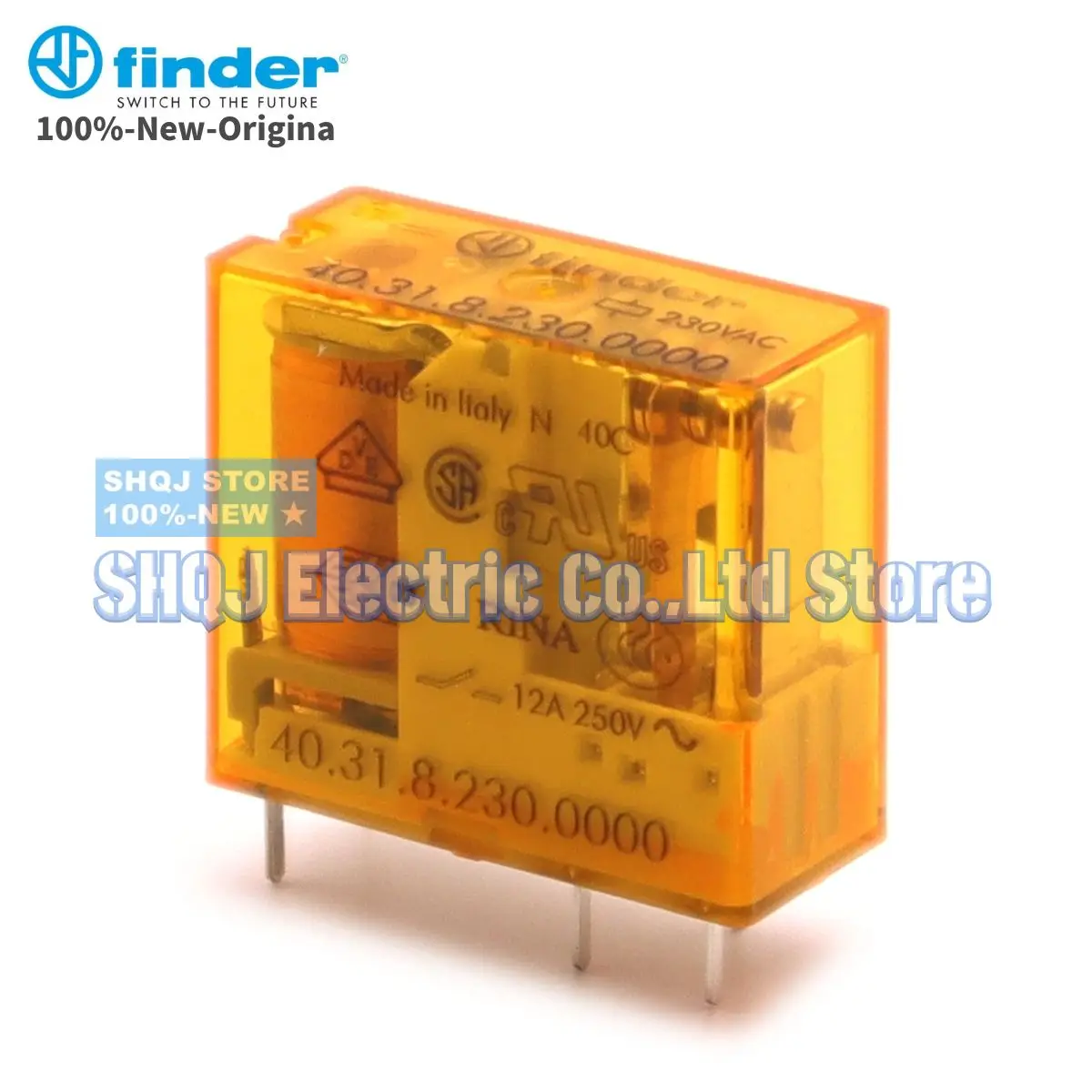 FINDER 100%-NEW 40.31.8.230.0000 RELAY 1PCS 40.31 230VAC 12A 250V 5PIN 1CO original