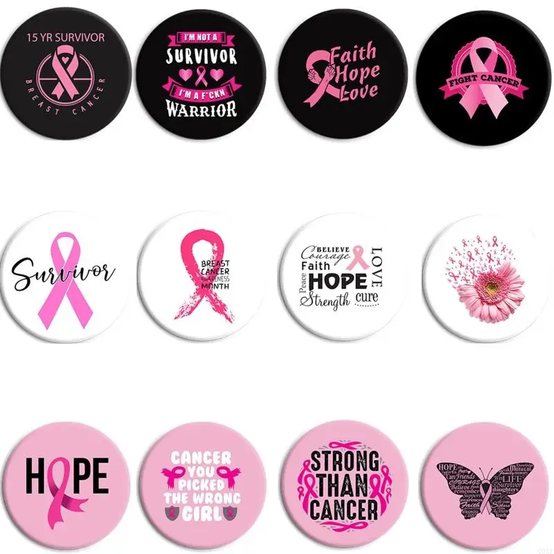 

Q0KE булавка с лацканом для осведомленности о раке молочной железы с розовой лентой для поставок благотворительной деятельности