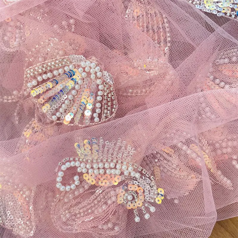 16 Stück. Perlen-Meerjungfrau-Applikation für Kinderkleidungsdekoration, Jakobsmuschel, Muschel, Seepferdchen-Patch, 3D, DIY, neues Produkt, RS24017 – Detail 5