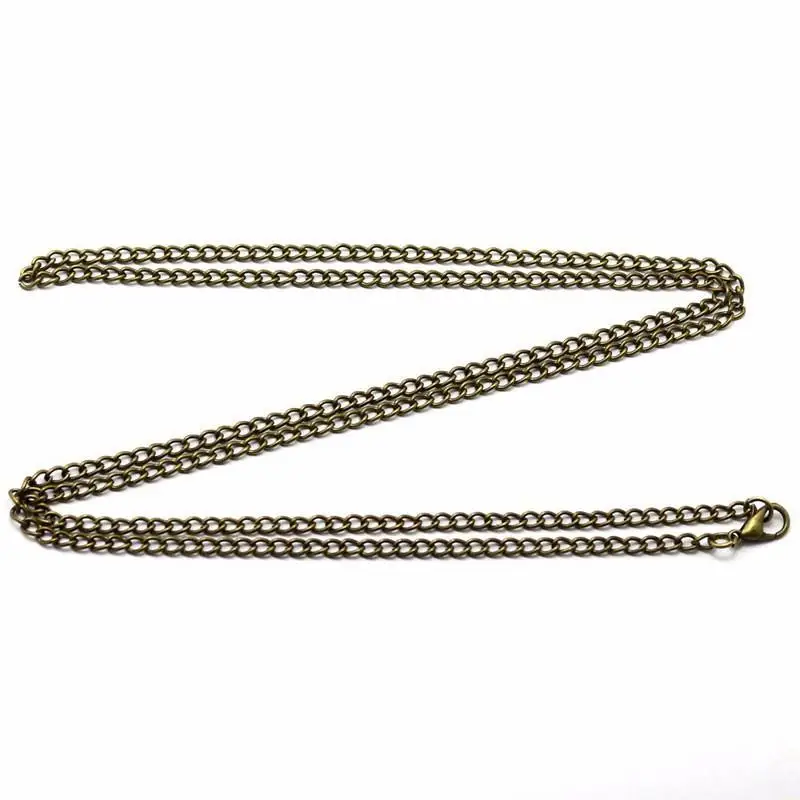 80cm Length Bronze/Silver/Black/Gold Necklace Sweater Chain Pocket Watch Chains for Pocket Watches & FOB Watches