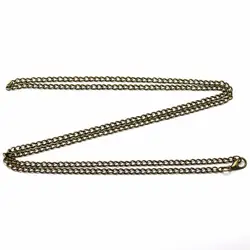 80cm Length Bronze/Silver/Black/Gold Necklace Sweater Chain Pocket Watch Chains for Pocket Watches & FOB Watches