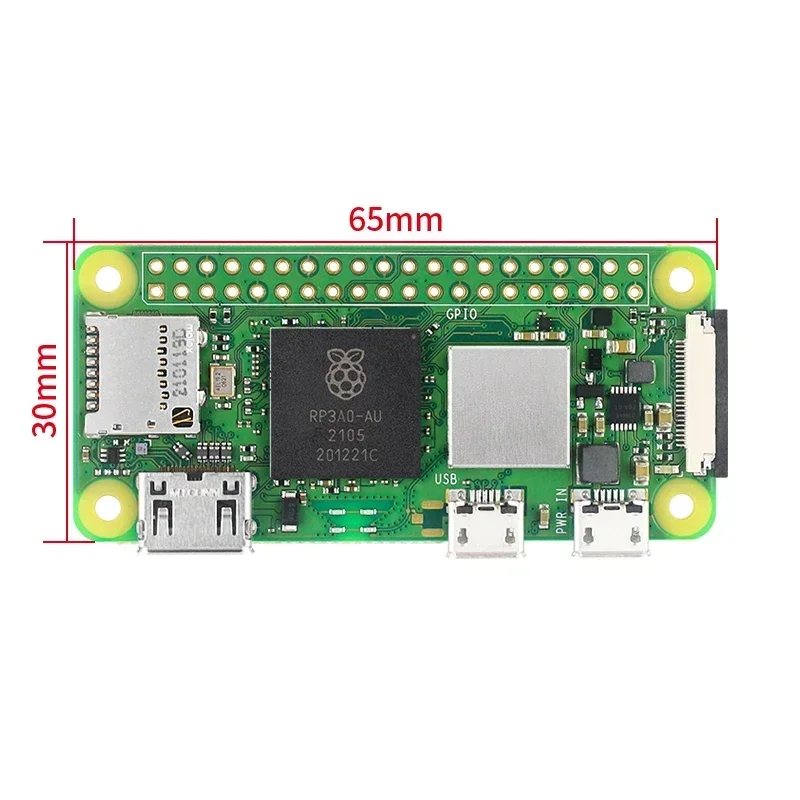 Imagem -06 - Raspberry pi Zero com Cabeçalho de Pinos 1ghz Quad-core 64-bit Braço Cortex-a53 Cpu 512mb Sdram Bluetooth Ble e Wifi pi w