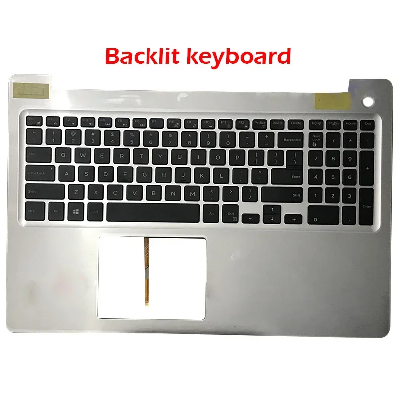 New Original Palmrest Upper Case US Backlit keyboard For Dell Inspiron 15 5570 5575 0MR2KH 0M1FJK 0YKN1Y