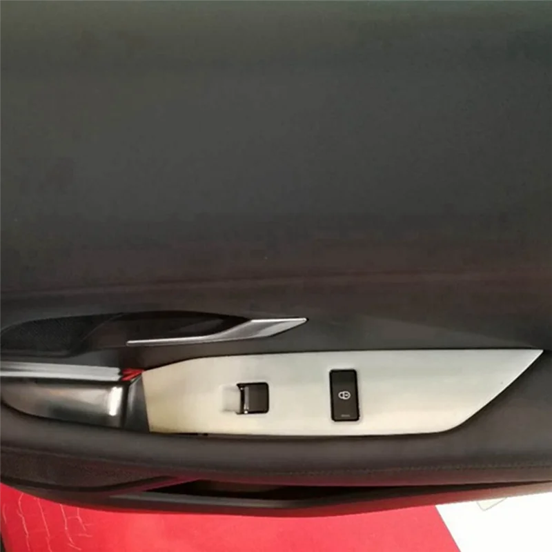

AM-Car Door Armrest Trim Cover Window Button Frame Glass Switch Door Armrest Lift Modification For Jaguar E-PACE 2018-2023