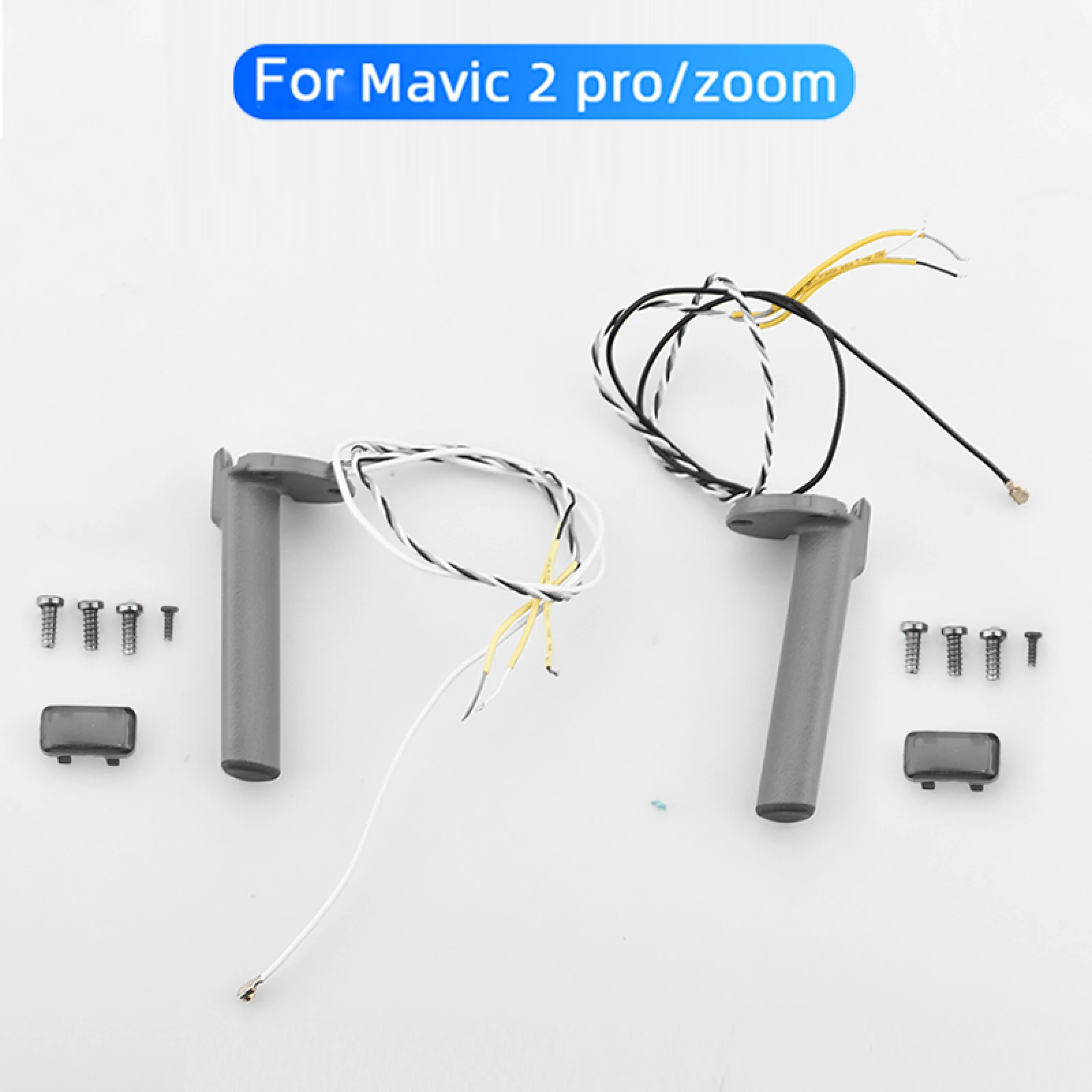 Couvercle de jambe de train d'atterrissage pour bras avant et arrière, pour DJI Mavic 2 Pro Zoom, avec remplacement d'antenne, pièces de mise à niveau de Drone