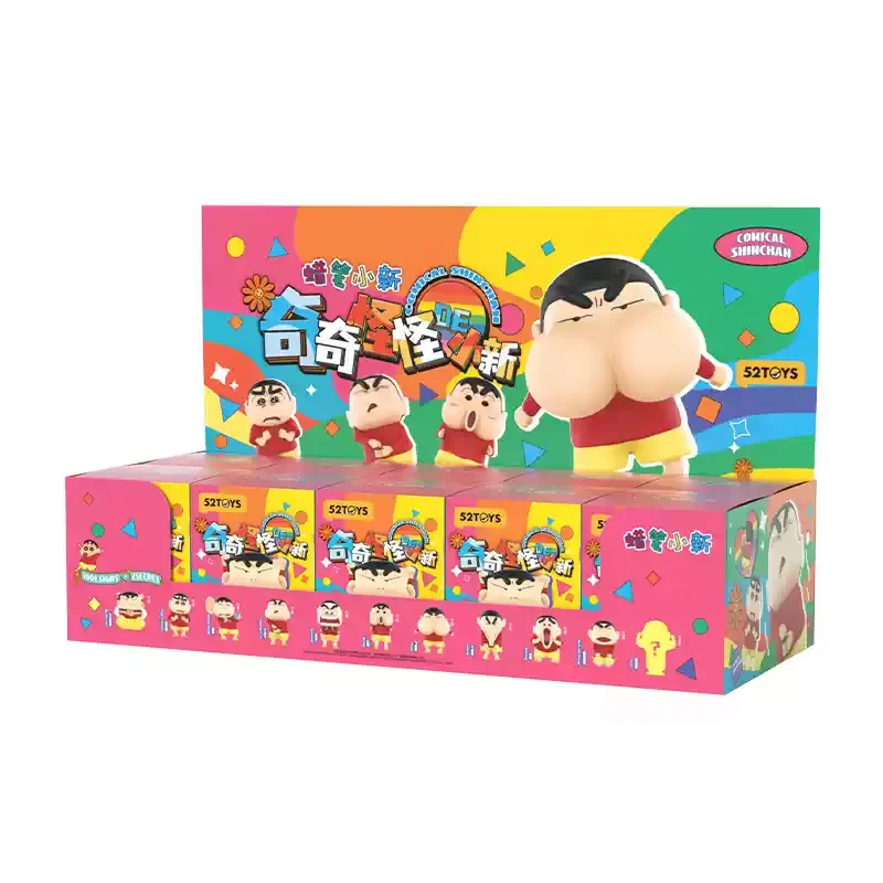 Genuine Weird Strange Crayon Shin-Chan Anime Figure Series Blind Box Cute Doll Trend Toy Decoration Ornament Birthday Gift
