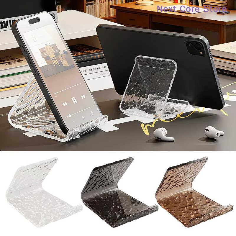 [NC]Glacial Pattern Acrylic Phone Holder Tablet Stand Minimalist Design Desktop Bedside Lazy Bracket For Watching Shows[NC]