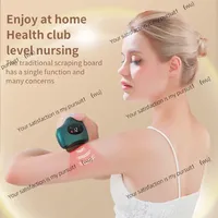 Electric Guasha Massager Hot Compress Eye Massager Stone Heating Vibration Scraping Neck Face Skin Lifting Removal Wrinkle Tool