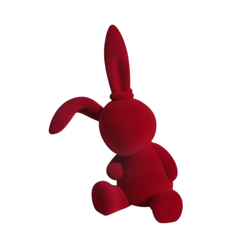 

Red Rabbit Ornament Toy Living Room Bedroom TV Cabinet Niche Premium Home Decoration