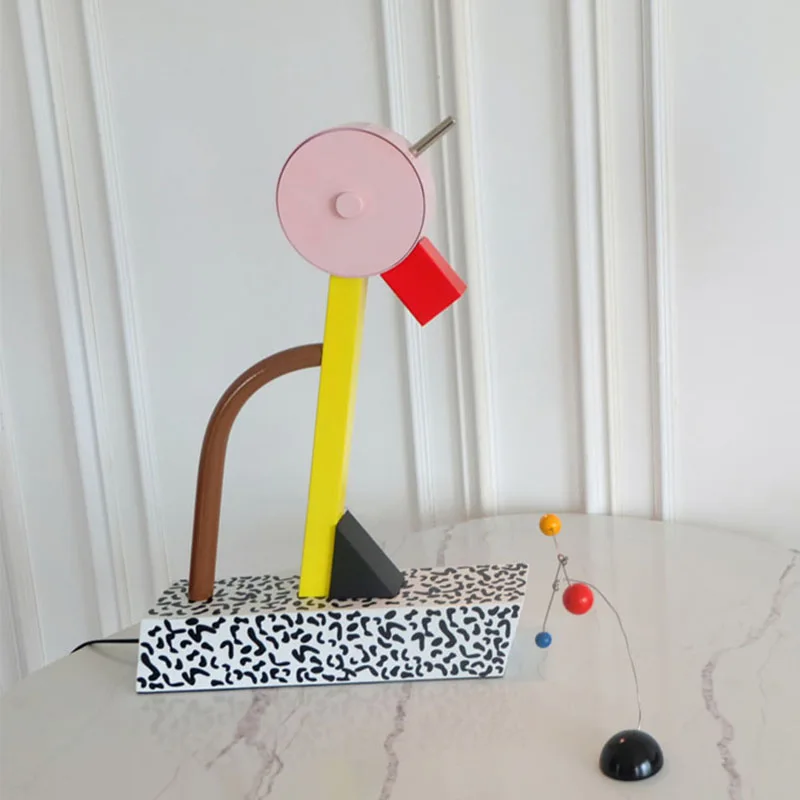 Imagem -04 - Memphis Carrera-duck Shape Led Table Lamp Desk Light Designer Quarto Kids Room Sala de Estar Iridescente