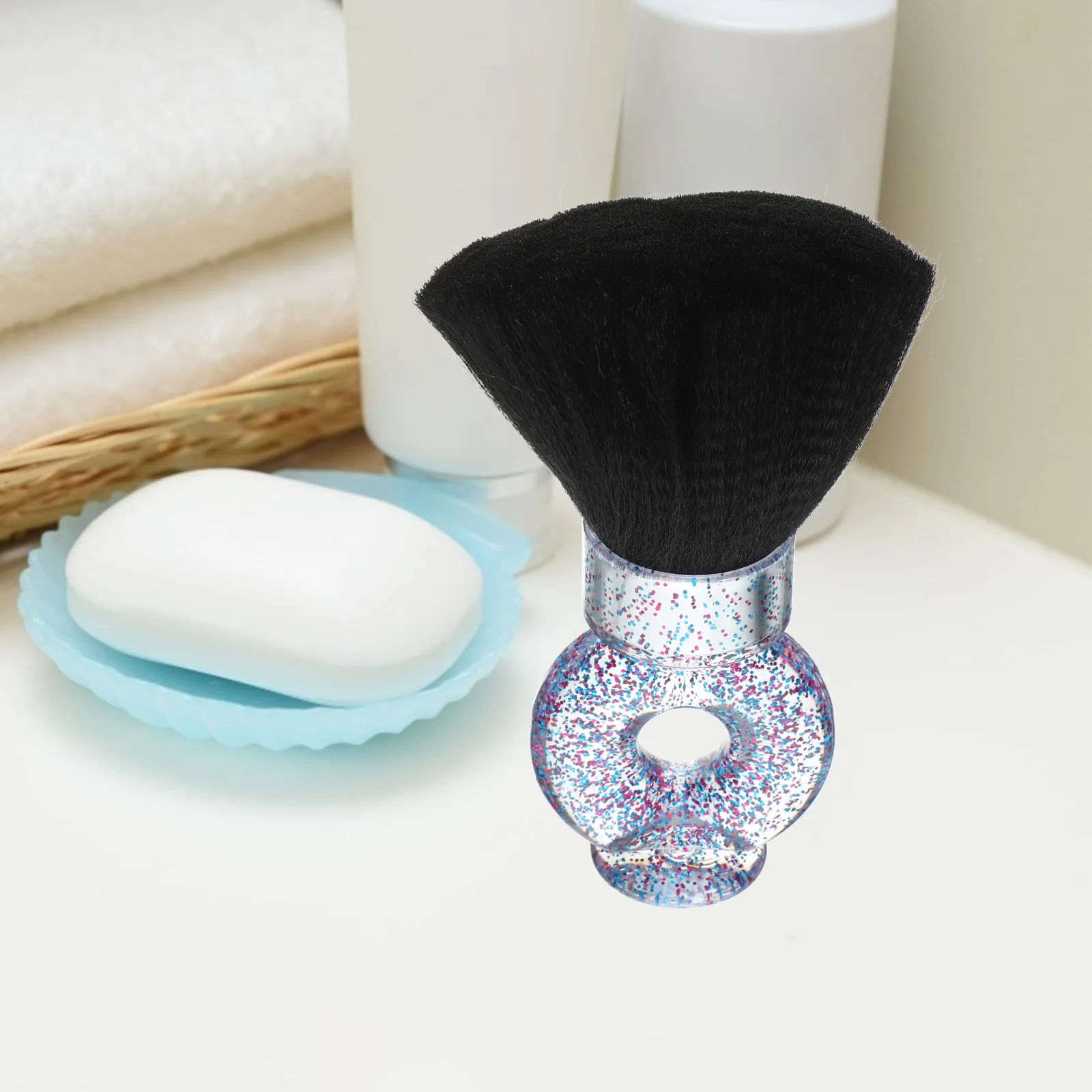 فرشاة اللحية، أداة تنظيف الحلاق متعددة الأغراض لصالونات الشعر، حلاقة الرقبة، منفضة الشعر المكسور، فرشاة الحلاقة اليدوية