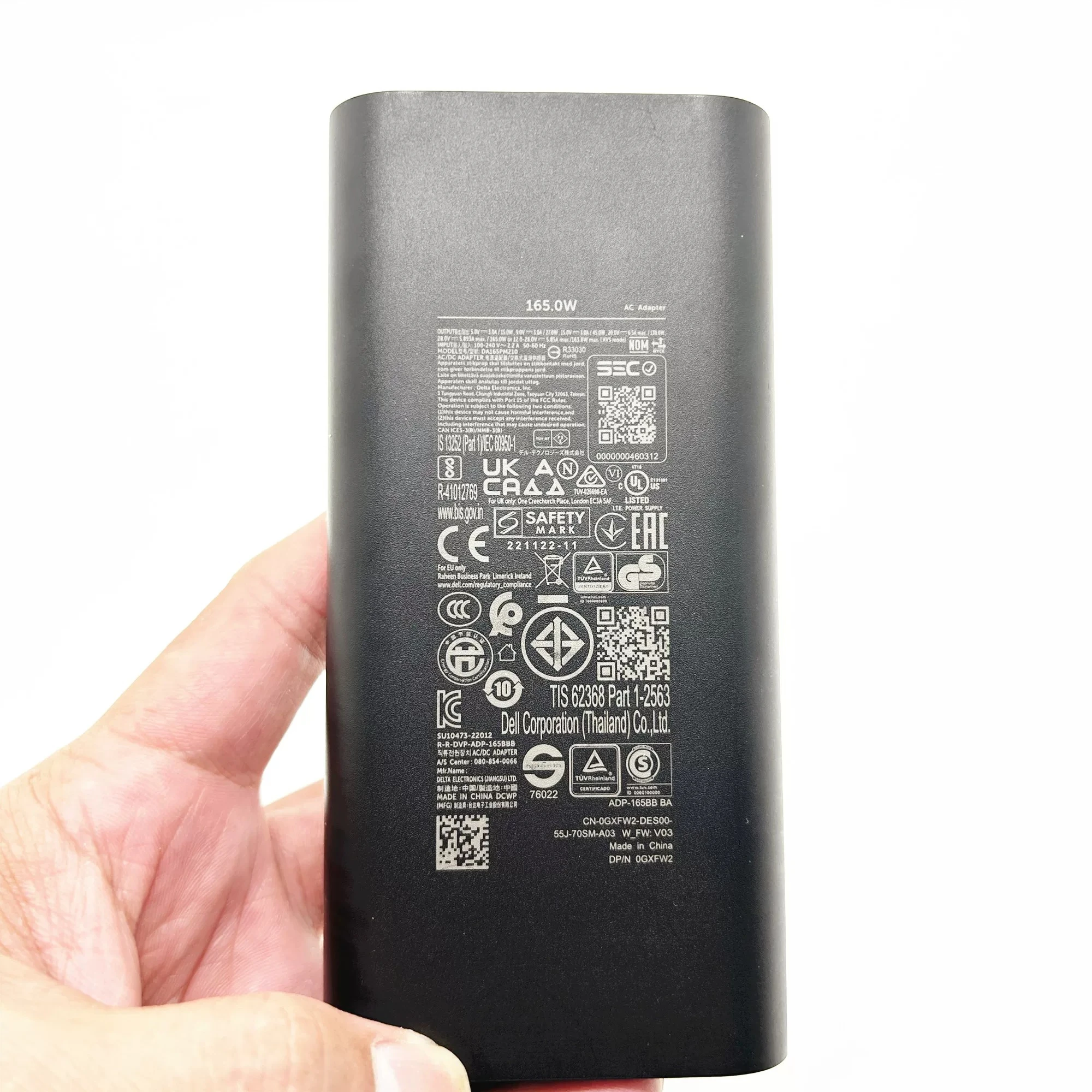 For Dell 165W Power Adapter GAN Gallium Nitride TYPE-C DA165PM210 Charger USB-C