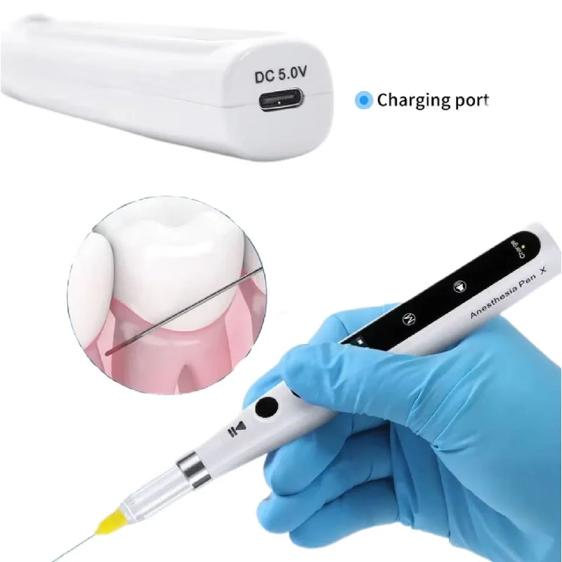Dentistry Anesthesia Injector Dental Digital Painless Electric Wireless Local Anesthesia Device with LCD Display Injection Tubes