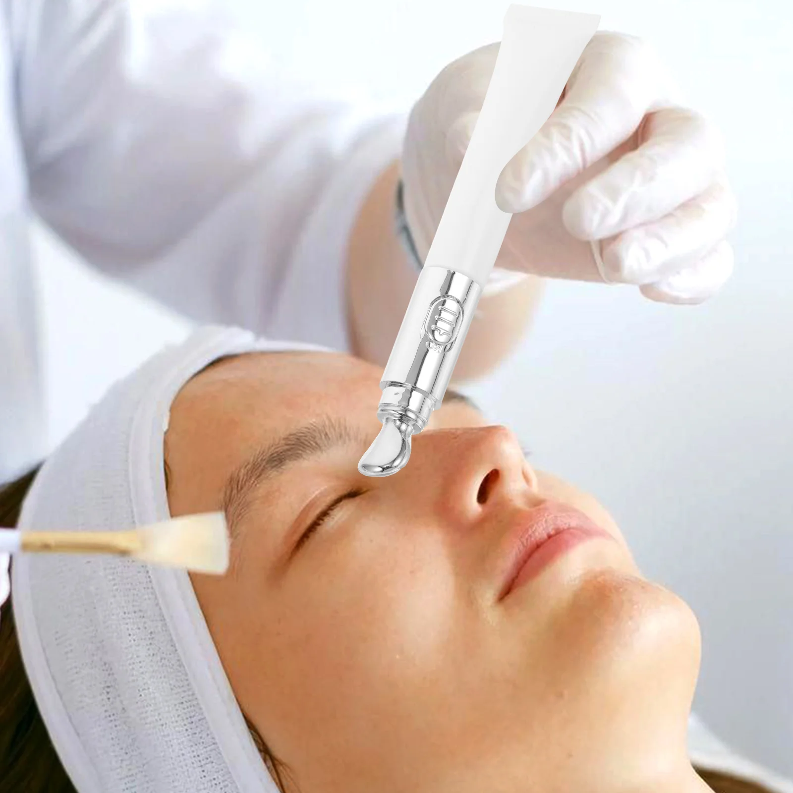 

20Ml Eye Cream Travel Container Airless Pump With Metal Massage Tip Portable Tube For Lip Gloss Balm Creams Multi-Use Skincare