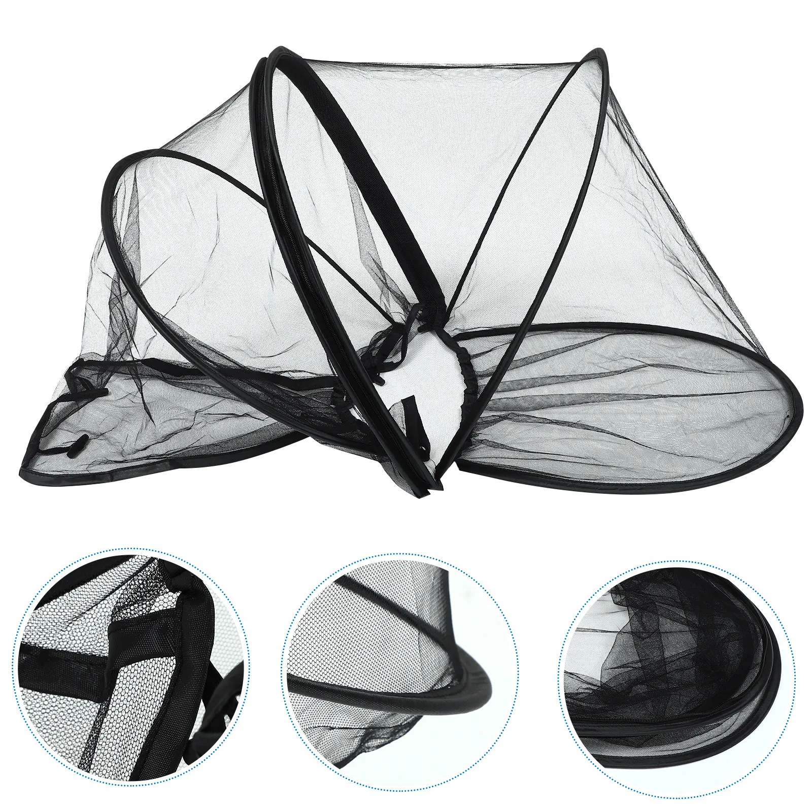 

1Pcs Premium Polyester Baby Stroller Net with -Uv Windproof Protection Elastic Fit Mosquito Insect for Prams