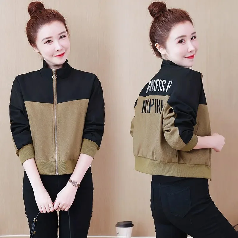 

Add Velvet Jacket Women Spring Autumn 2025 New Korean Coat Female Short Casual Outerwear Fashion Baseball Uniform Jackets Tops