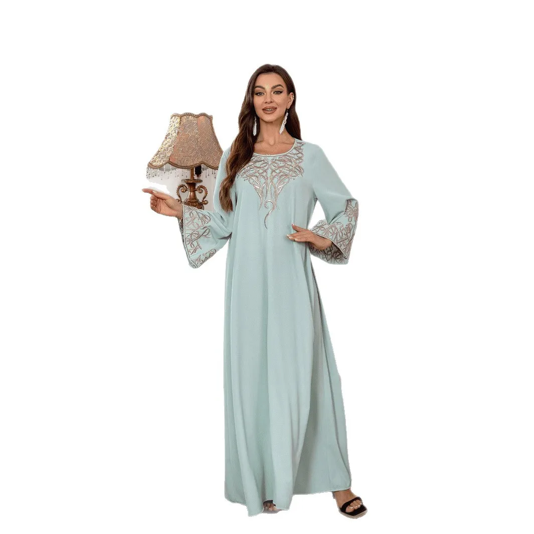 Abito musulmano transfrontaliero del Medio Oriente veste semplice abito abaya arabo abaya cw63760