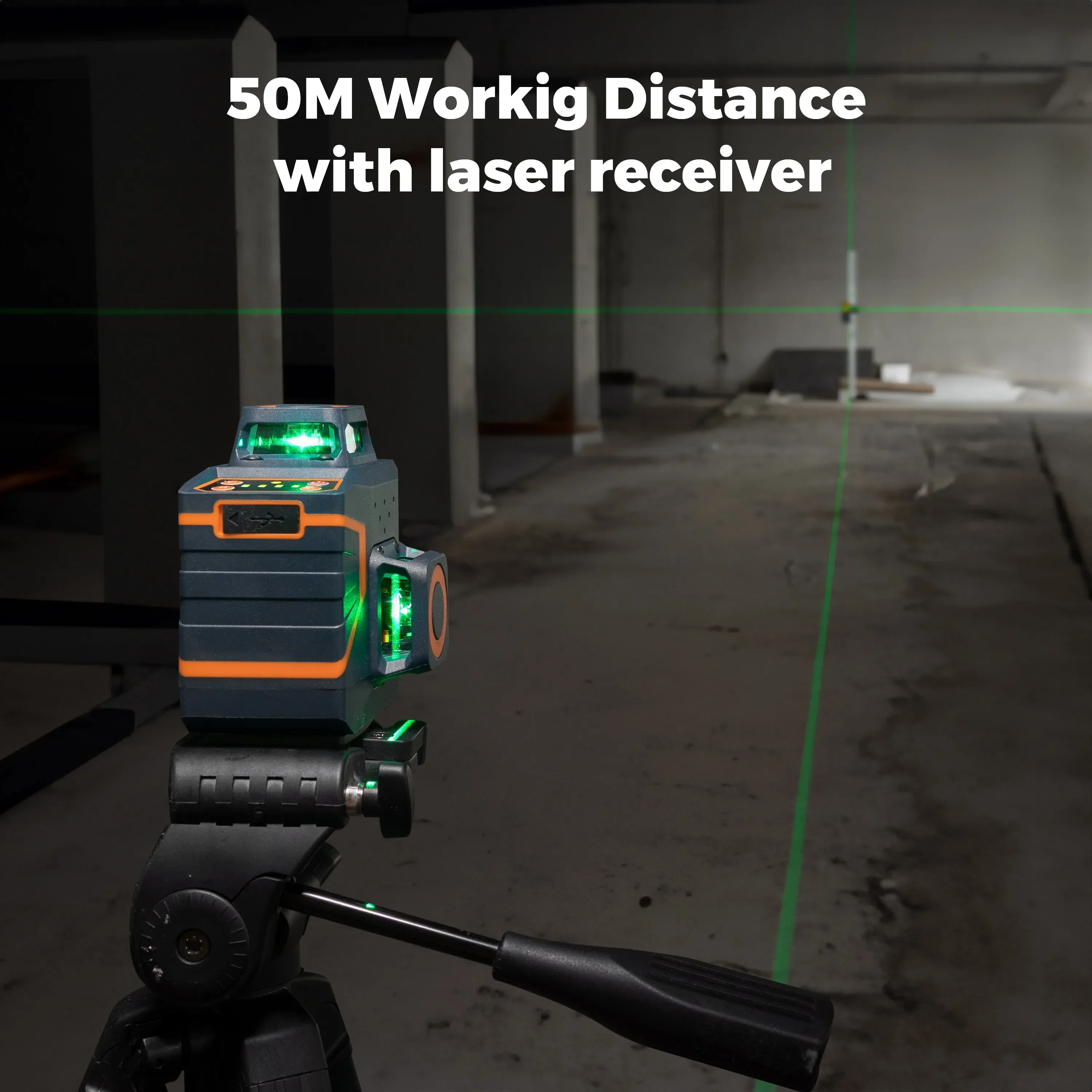 Hot-selling  CIGMAN CM-701SE Rotary Nivel Laser 360 Green self-leveling 12 Lines 3D Laser Level