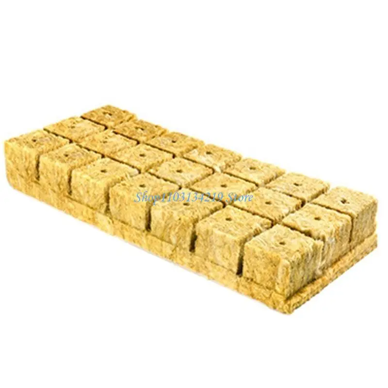 N5KC Garden Rock Wool Grow Cubes Starter Plug Rock Wool Cubes for Hydroponics Soilless Cultivation Clone Plant Substrate