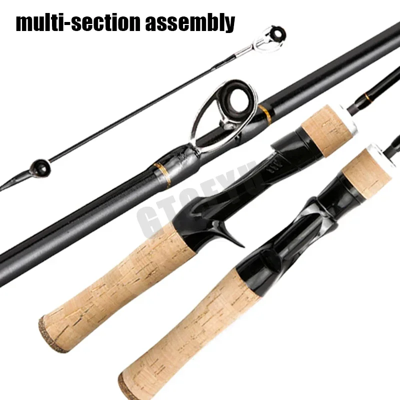 Small Bait Finesse System UL Spinning Casting Fishing Rod Carbon Fiber Ultralight  4 Pieces 1.55-1.8m 1-8g for Trout Fishing Rod