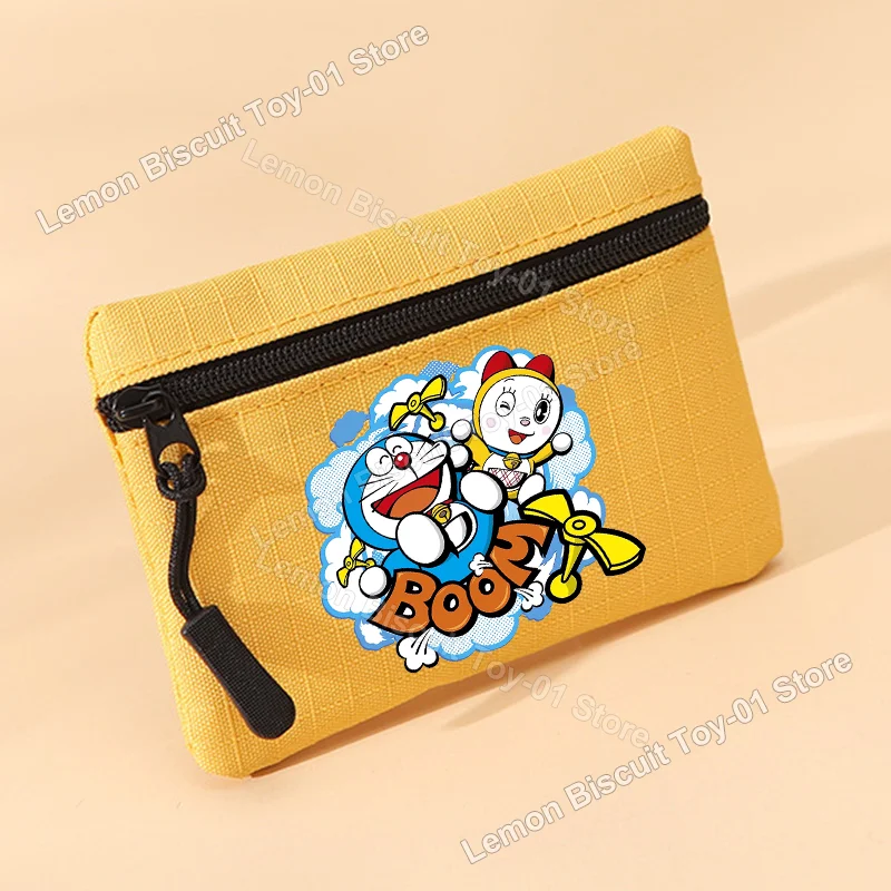 Doraemons Series Mini Coin Purse Cartoon Canvas Wallet Zipper Kawaii Money Pouch Portable Cute Card Holder Funny Birthday Gifts - view 4