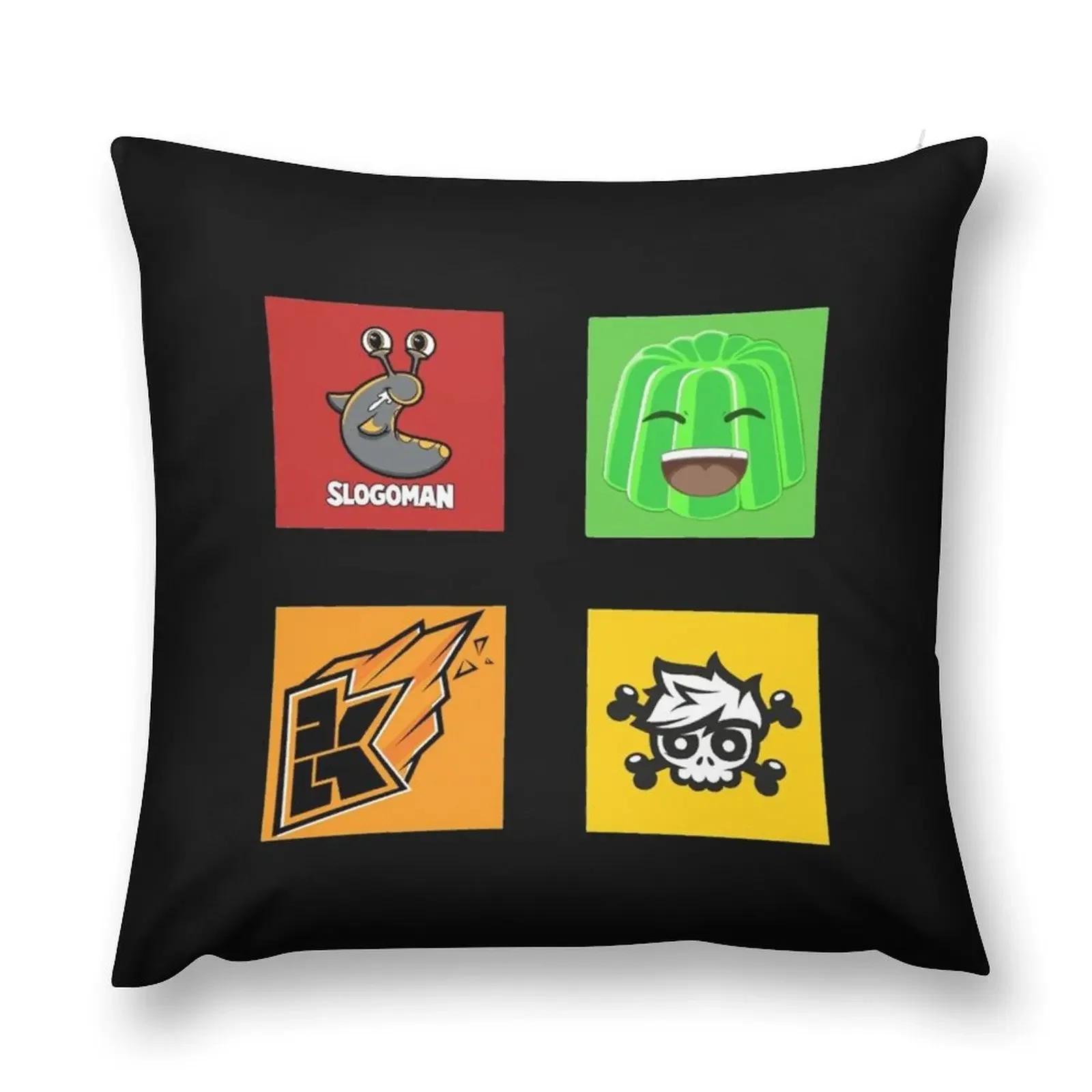 Slogo, Jelly, Crainer and Kwebbelkop Throw Pillow Christmas Pillowcase Marble Cushion Cover Pillowcases For Pillows pillow