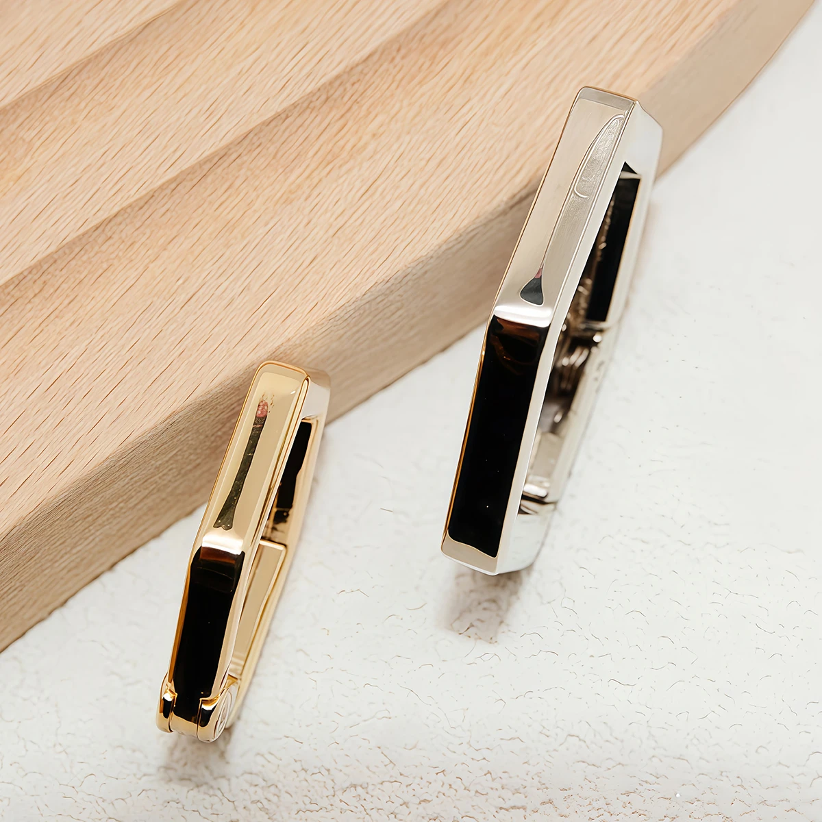 3-5 Stück Zinklegierung Sechskant-Federverschluss O-Ring Karabiner Öffnungsfähiger Leder-Taschenclip Handtaschen-Gürtelanhänger Schlüsselanhänger Schnappverschluss – Detail 4