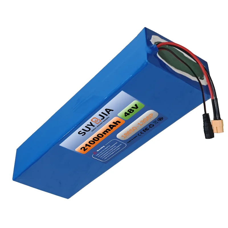 18650 13S6P 48V 21Ah Lithium Battery Pack Rechargeable for Various Electric Vehicles with BMS Protection Plate