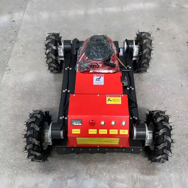 Landscaping Garden Machinery Remote Control Lawn Mower Garden Crawler Mover