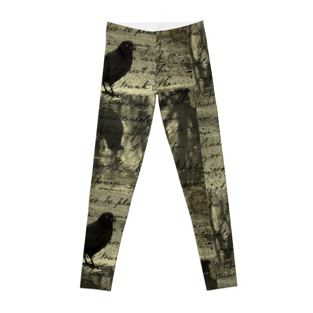 

Crow Collage Leggings Women's gym active wear Womens Leggings