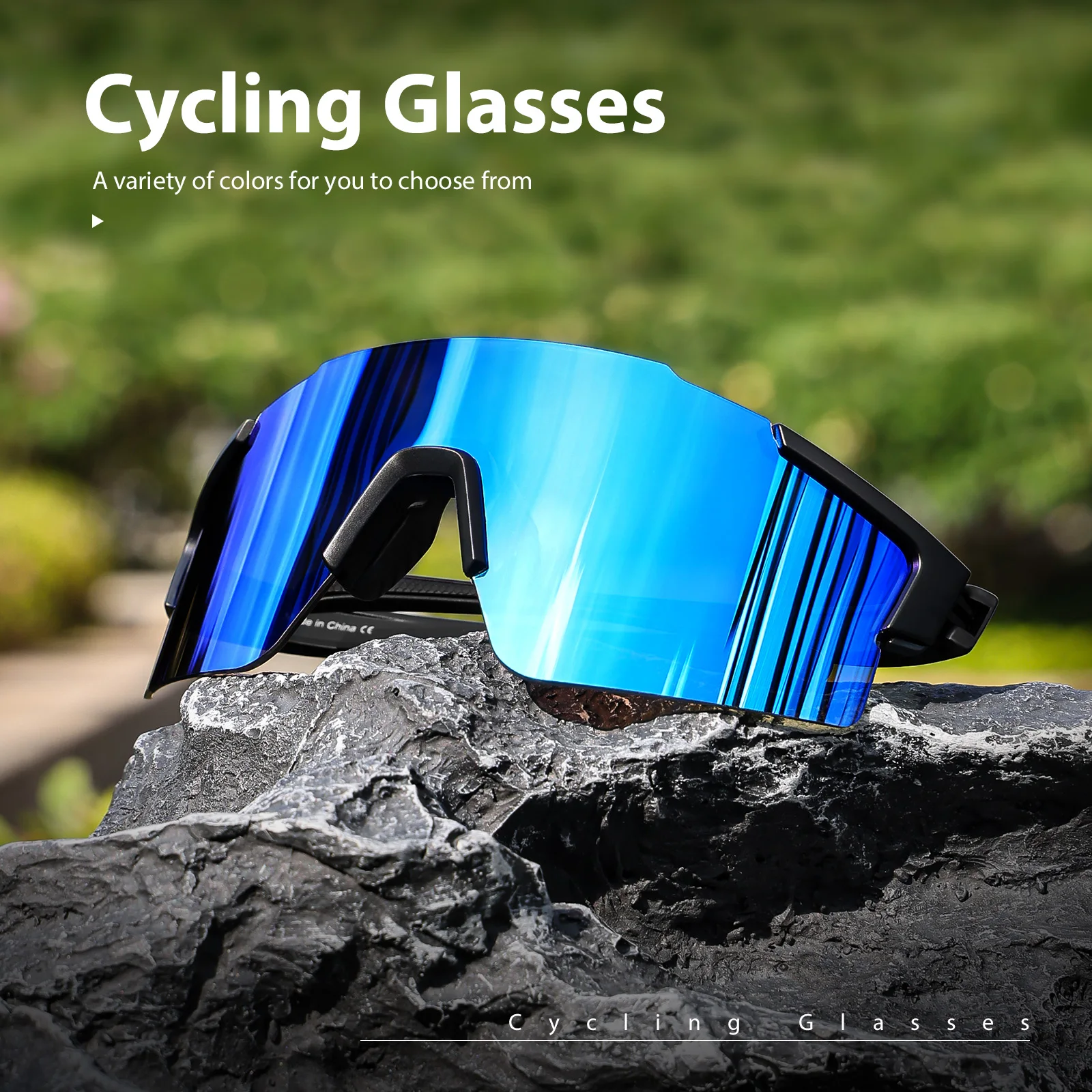 Kapvoe Randlose Fahrradbrille Fahrradsonnenbrille für Herren MTB Fahrradbrille Sportbrille Brillen Outdoor UV400 Fahrradzubehör
