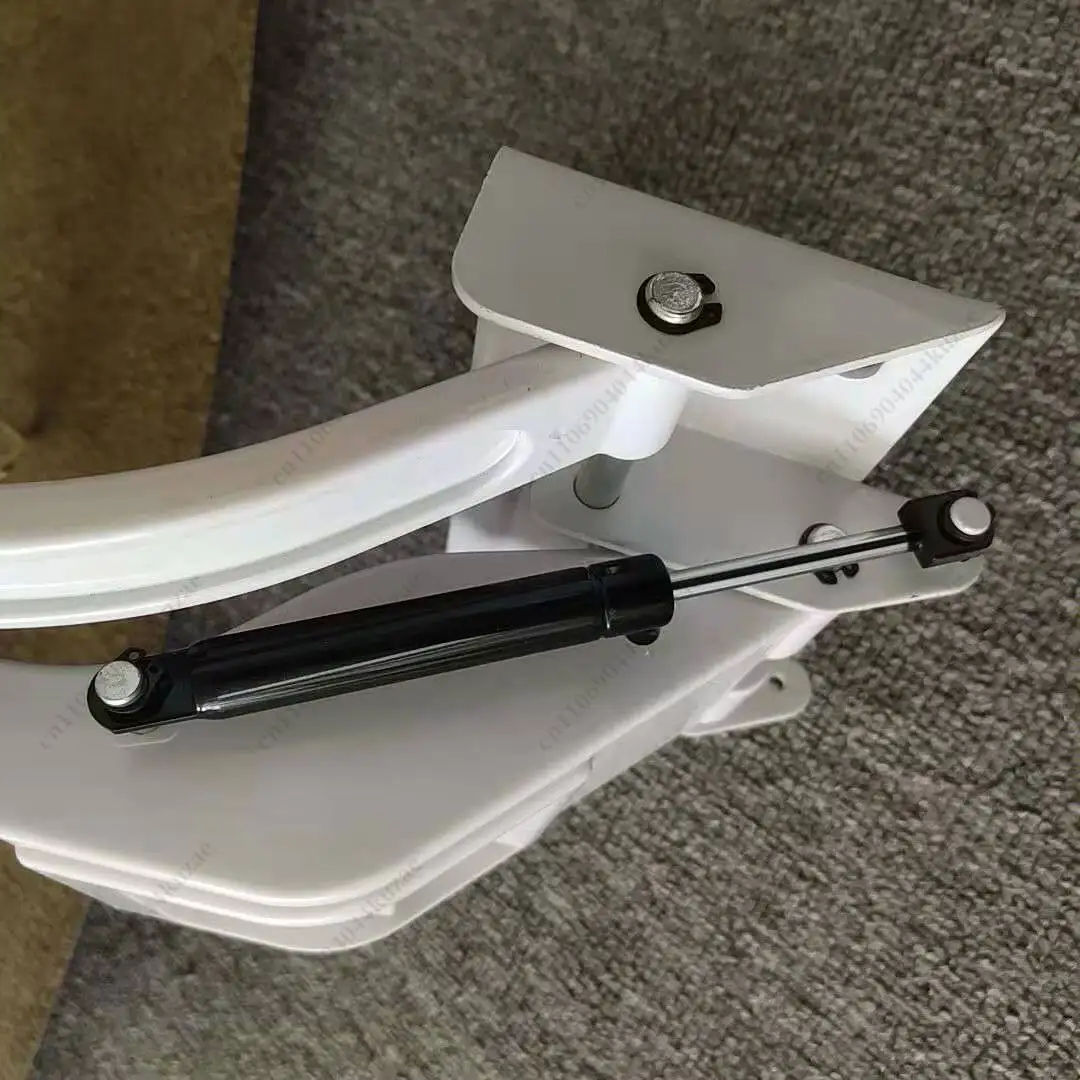 Hydraulic Rod PP Guardrail Lifter, Cast Aluminum ABS Bracket, Bed Anti-fall Baffle Support for Home Use