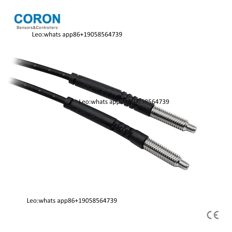 CORON Brand FX200T-FM2 Through-Beam Type Optical Sensor Optical Fiber Wire With Threaded Cylindrical Head With Sensor