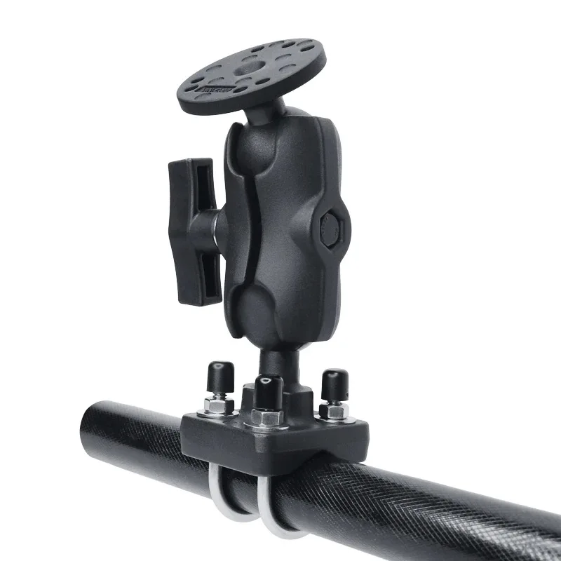 

1.5" ball Mount Round Plate Double Socket Arm arm with Double U-Bolt Rail for Raymarine Dragonfly Series s for ram mounts