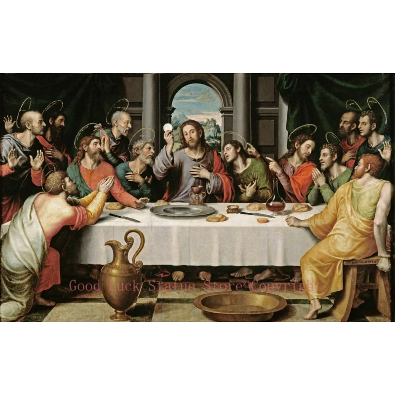 GOOD quality --TOP original print art # Christianism Jesus Christ The Last Supper  painting ON CANVAS  -home living room art