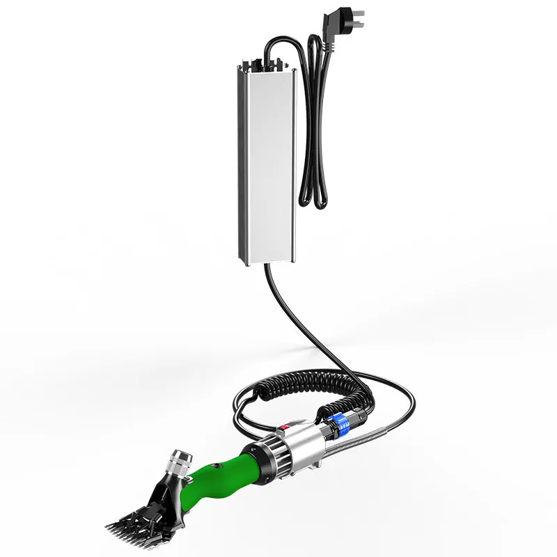 Portable Electric Sheep Shear Clipper Stainless Steel Replaceable Blades Adjustable Cutting Depth Long Coiled Power Cord