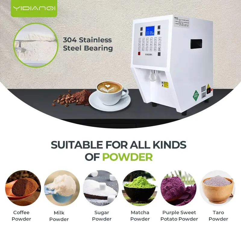 Automatische Matcha Koffie Suiker Poeder Fructose Quantizer Melk Thee Poeder Dispenser Machine