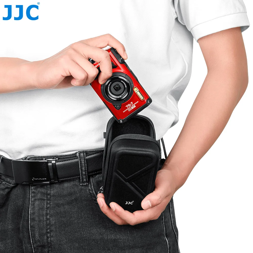 JJC Hard Carrying Case Camera Bag Compatible with OLYMPUS Tough TG-7/TG-6/TG-5/TG-4/TG-3/TG-2/TG-1 Digital Camera Storage case