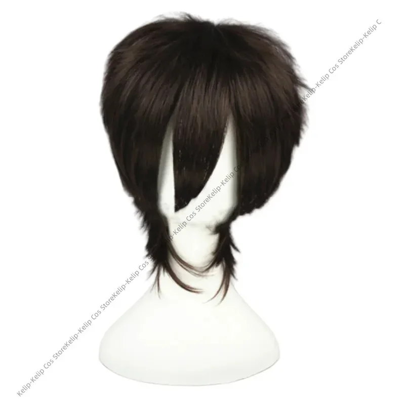 LQAnime-Disfraz de exorcista azul Okumura Yukio, gabardina larga negra, camisa, uniforme, peluca, traje de Carnaval de Halloween para hombre adulto